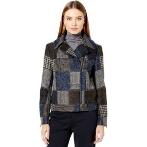 BCBGMaxAzria Leo Patchwork Moto Jacket